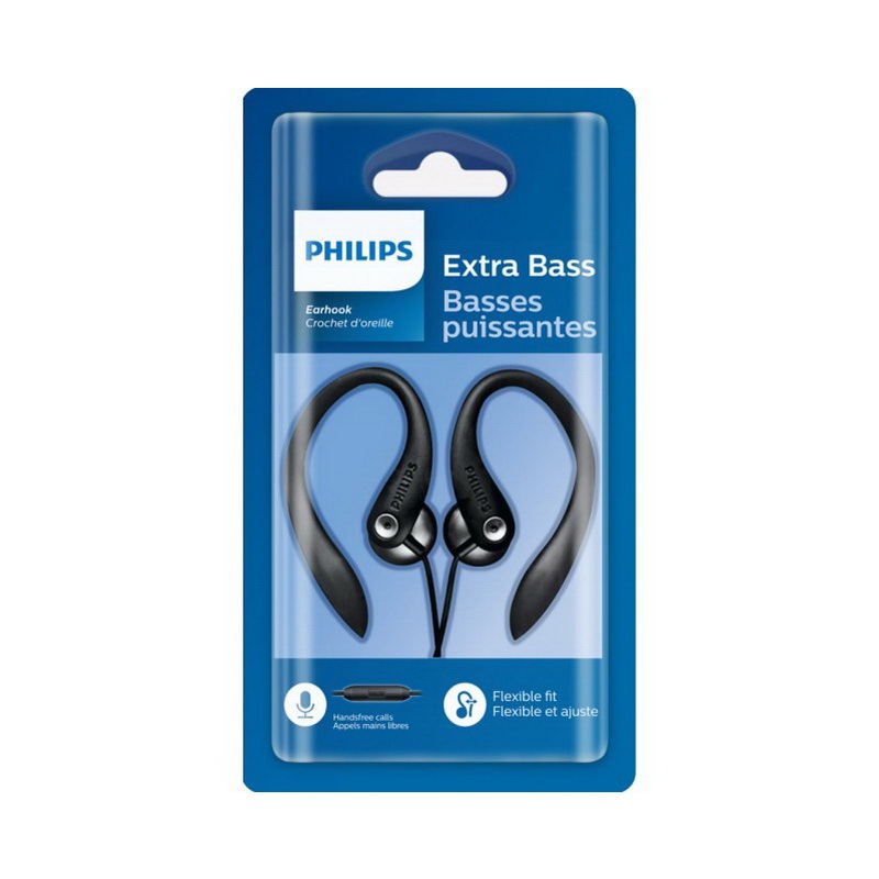 Auricular PHILIPS Clip-Ear SHS330 Negro